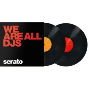 Serato Control Vinyl Manifesto BLACK/Orange&Red (la paire)