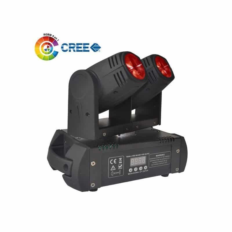 Power Lighting TWIN LYRE BEAM 10W QUAD