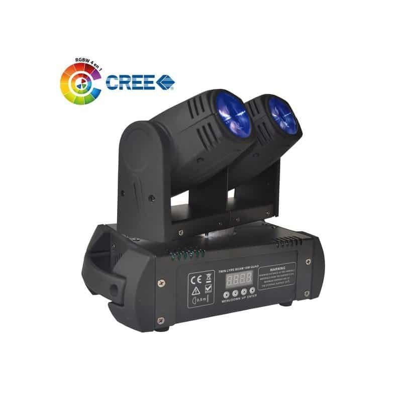 Power Lighting TWIN LYRE BEAM 10W QUAD