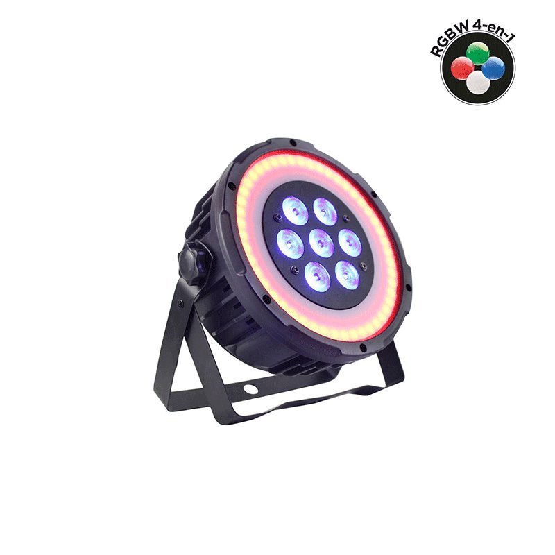 Power Lighting PAR SLIM 7x10W QUAD RING