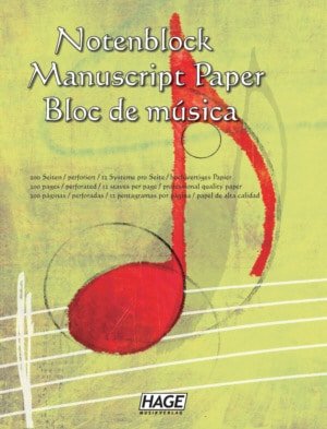 HAGE Bloc de notes de Partition
