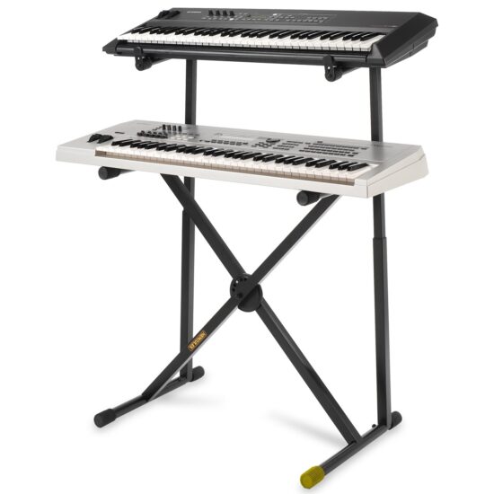 Hercules Pied de clavier en X avec support double – Image 1