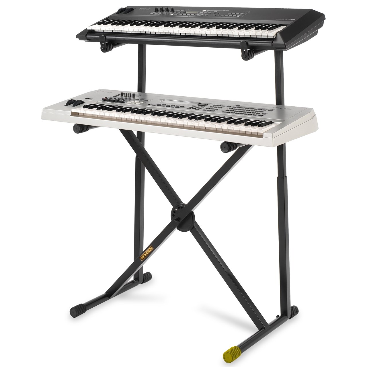 Hercules Pied de clavier en X avec support double – Image 1