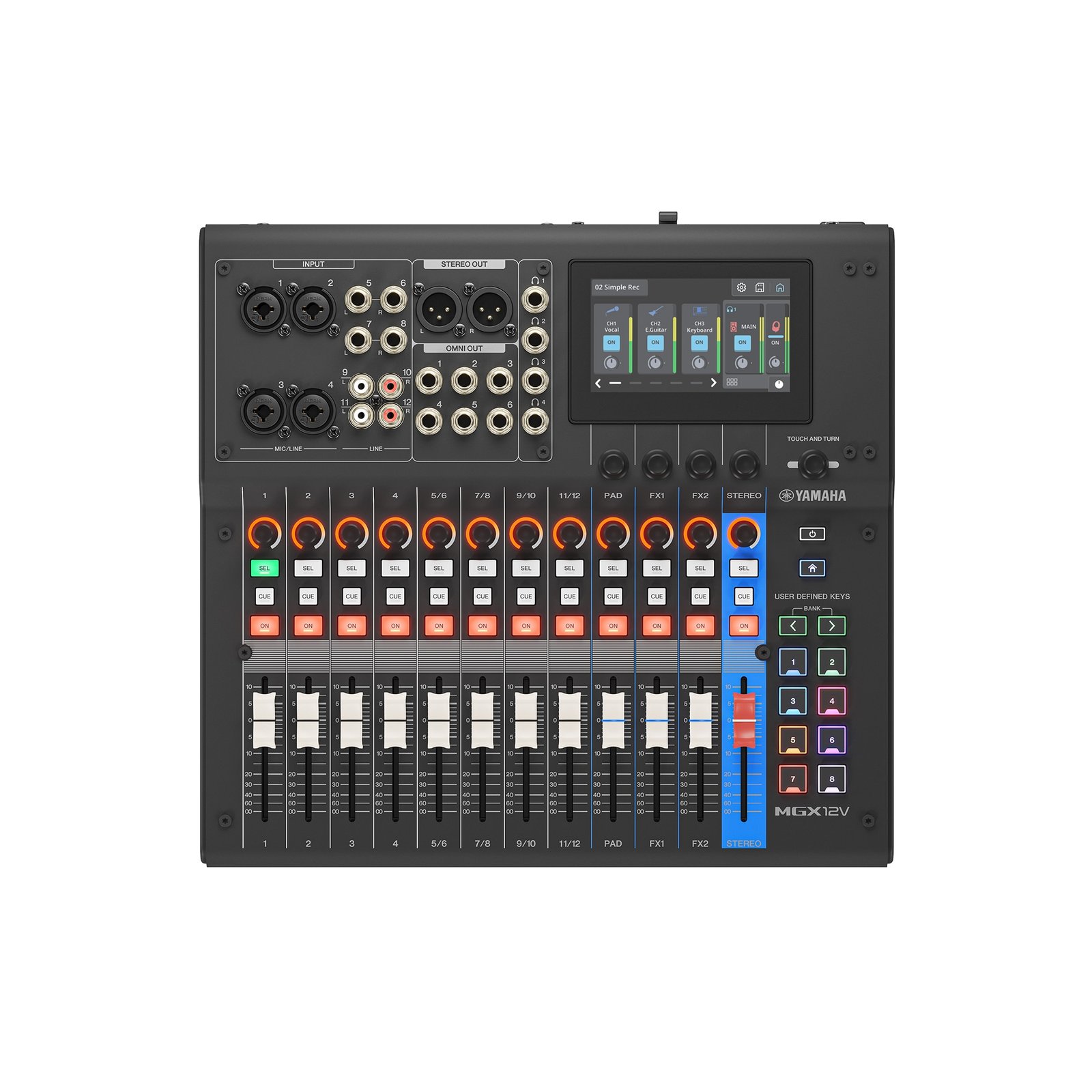 YAMAHA MGX12V Black – Image 3