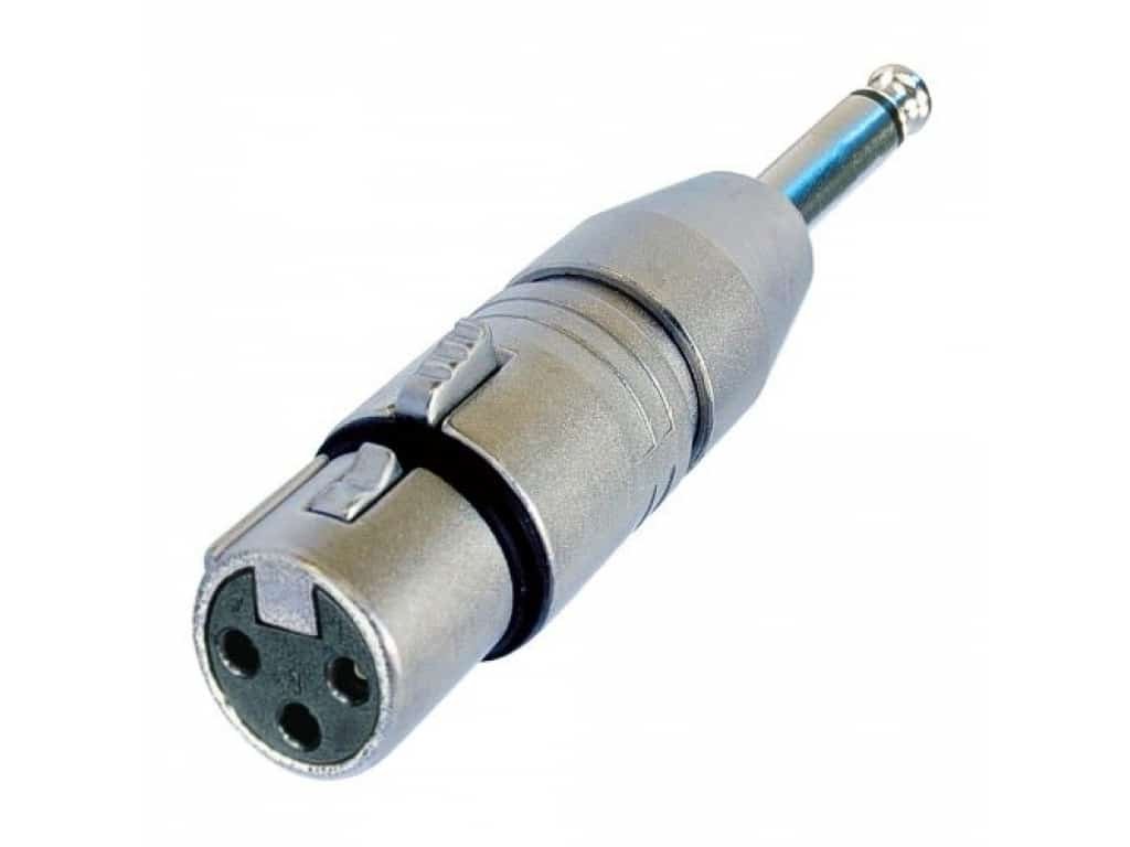NEUTRIK NA 2 FP - Adaptateur XLR 3 pôles femelle - Jack mâle 6,3mm mono