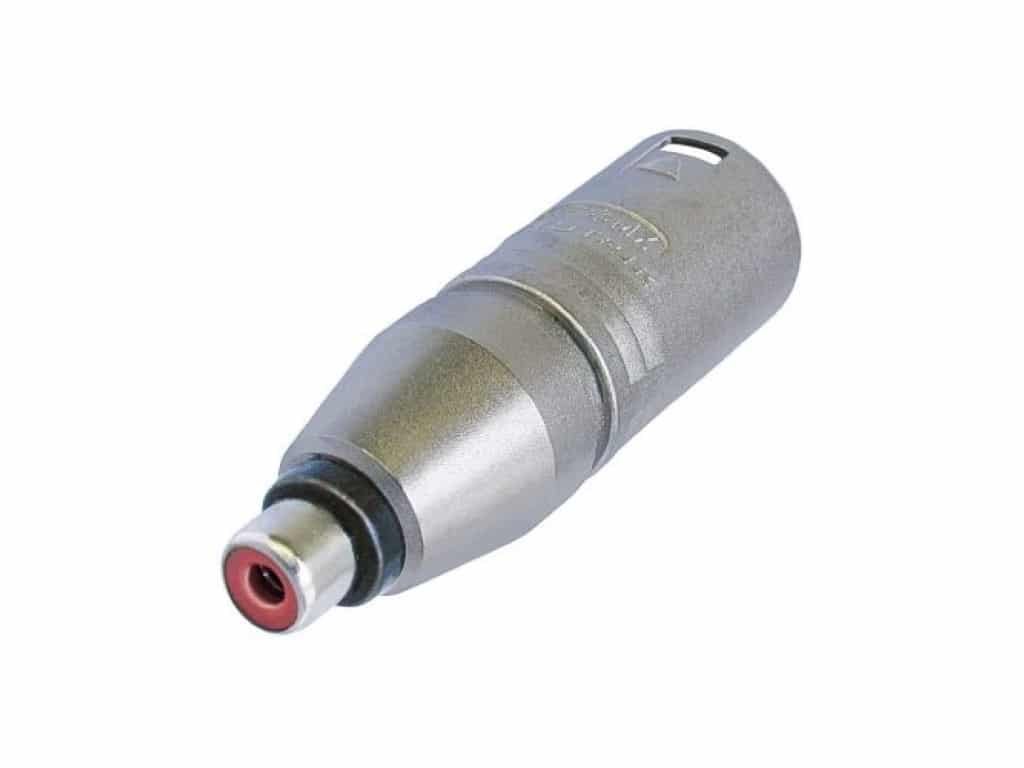 NEUTRIK NA 2 MPMF - Adaptateur XLR 3 pôles mâle - Cinch (RCA) femelle