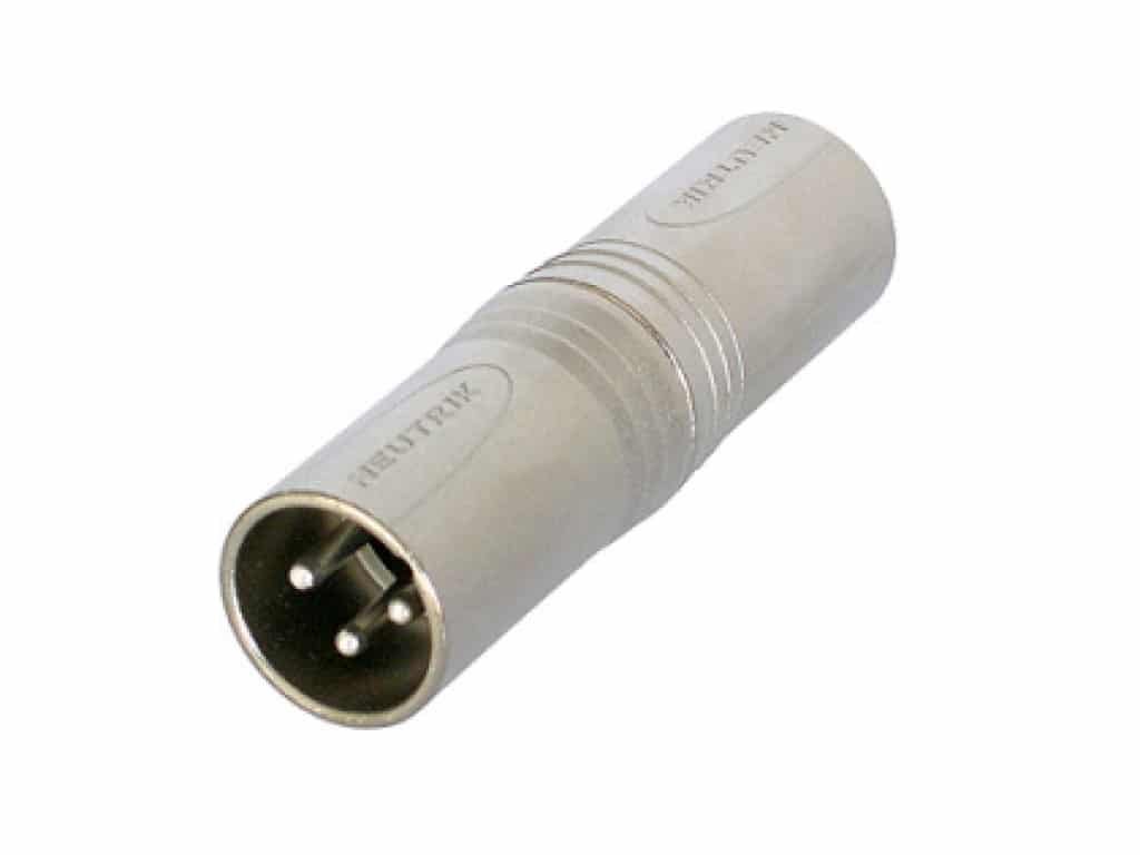 NEUTRIK NA 3 MM - Adaptateur XLRm 3 pôles / XLRm 3 pôles