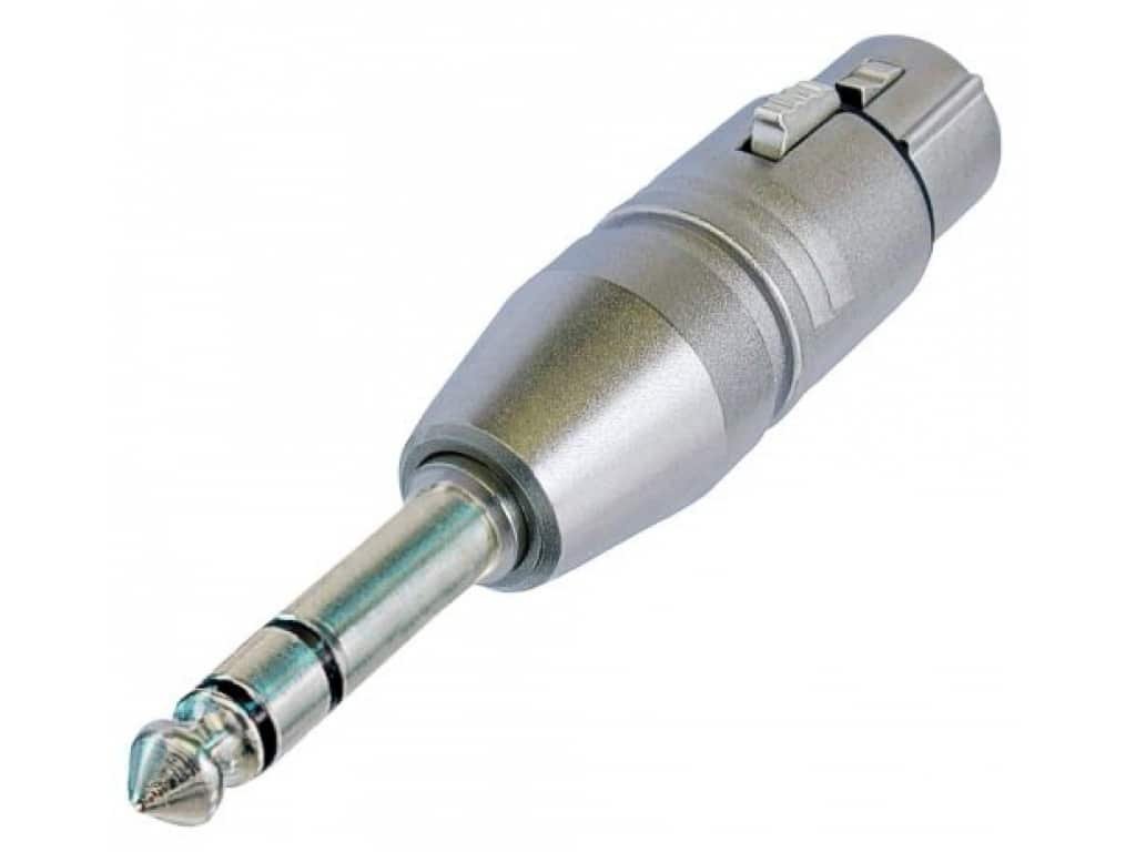 NEUTRIK NA 3 FP - Adaptateur XLR 3 pôles femelle - Jack 6,35mm stéréo mâle
