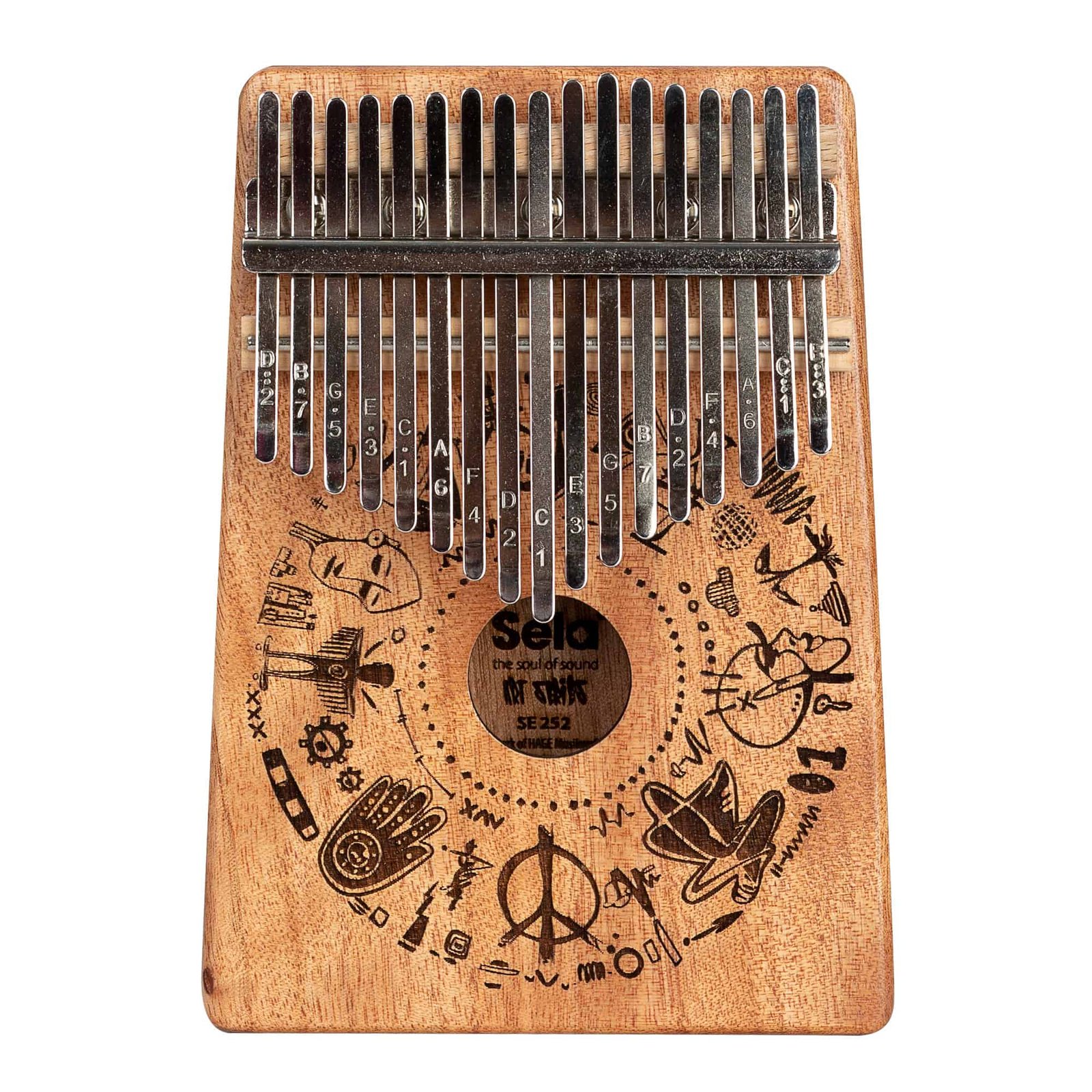 SELA Kalimba 10 notes Art Series Free Spirit – Image 4