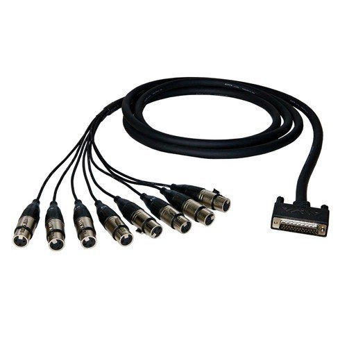 ALVA D-Sub 25/ 8x XLR femelle, 3m