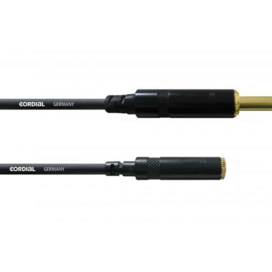 CORDIAL CFM 3 VY câble studio, 3m, Jack 6.3mm - MiniJack f – Image 3
