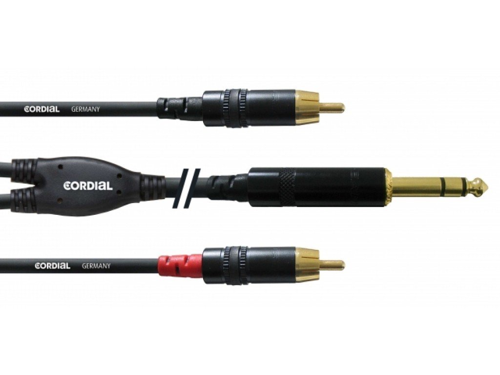 CORDIAL CFY 0.9 VCC câble Y, 0.9m, Jack - 2x RCA