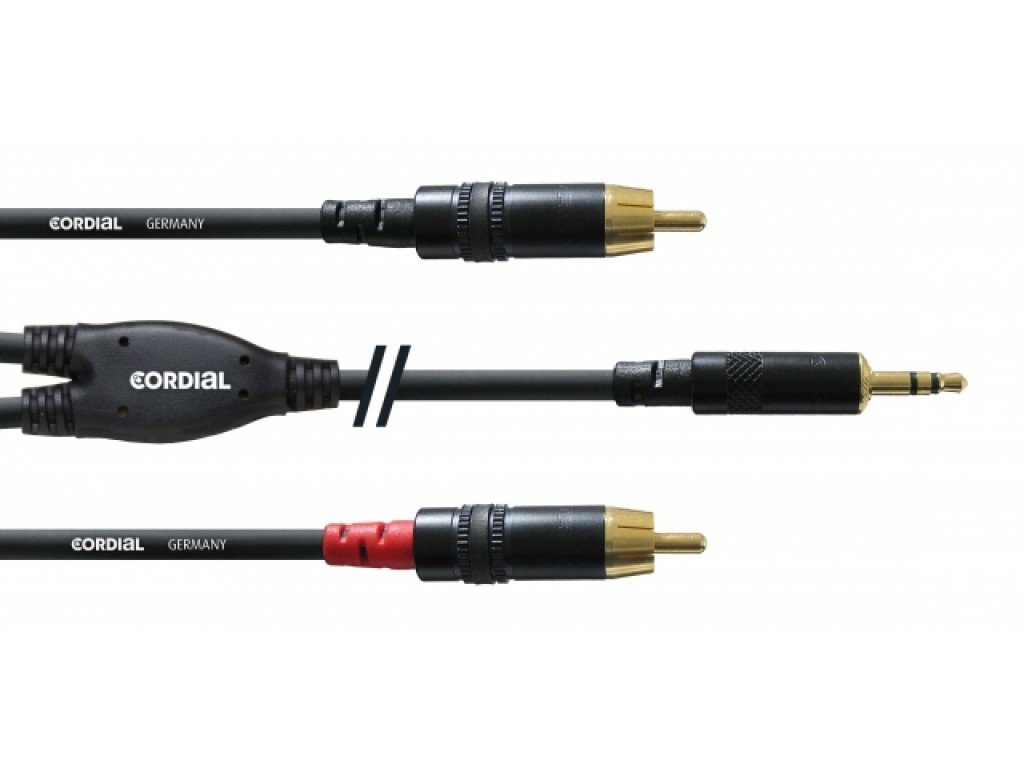 CORDIAL CFY 1.5 WCC câble Y, 1.5m, MiniJack- 2x RCA