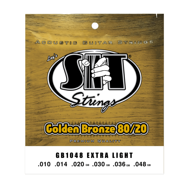 Guitar Strings Acoustic Golden Bronze 80/20 .010-.048 Extra Light