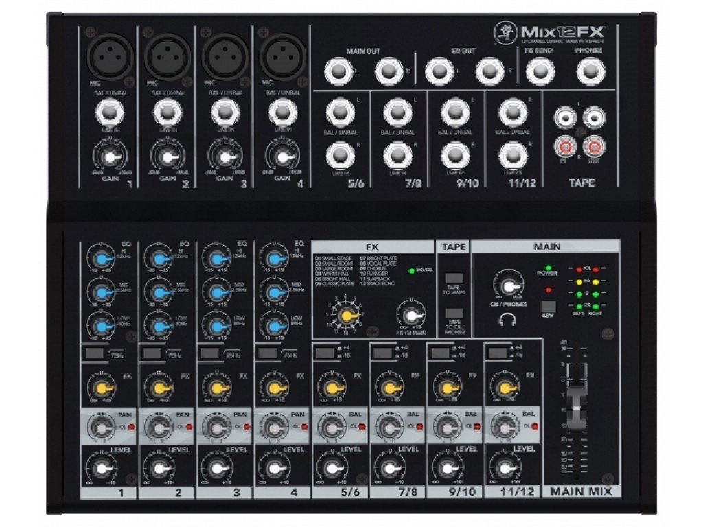 MACKIE Mix12FX, table de mixage 12 canaux , avec effets