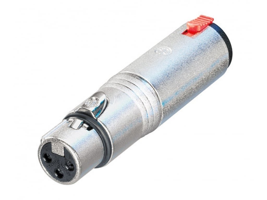 NEUTRIK NA 3 FJ -Adaptateur XLR 3 pôles femelle - Jack 6,35mm femelle avec loquet