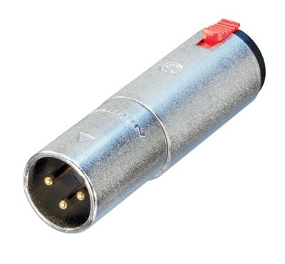 NEUTRIK NA 3 MJ - Adaptateur XLR 3 pôles mâle - Jack 6,35mm femelle stéréo