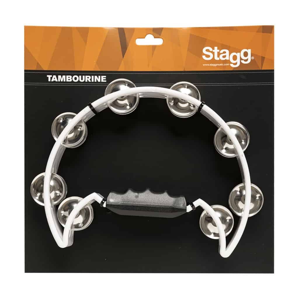 STAGG Tambourine Half Moon Blanc