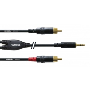 CORDIAL CFY 1.5 WCC câble Y, 1.5m, MiniJack- 2x RCA